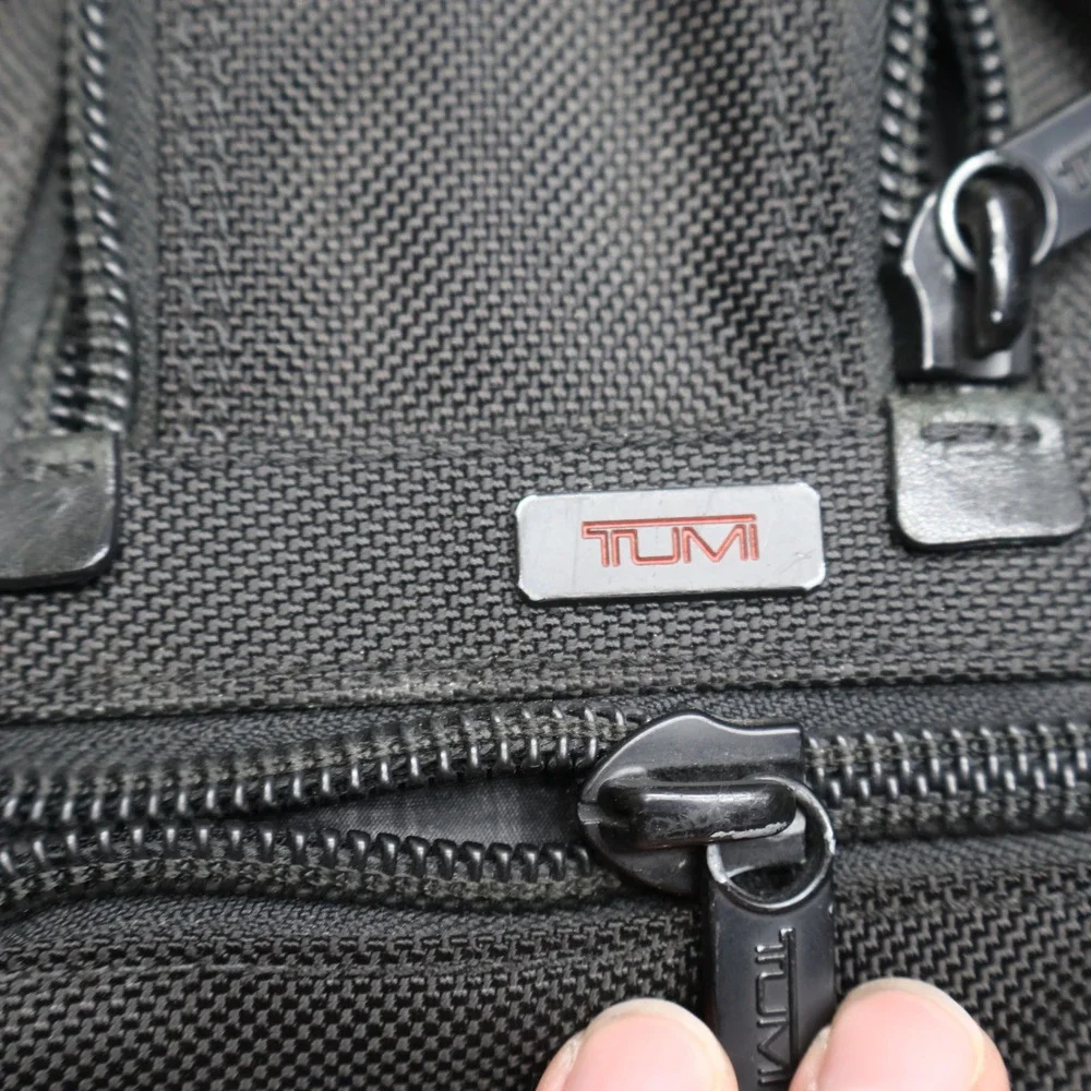 Tumi Laptop Bag Unisex One Size Black Alpha Expandable Ballistic Nylon Messenger